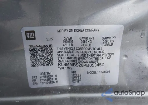 2023 Buick Encore Gx Preferred from USA, damaged, VIN KL4MMBS20PB053452